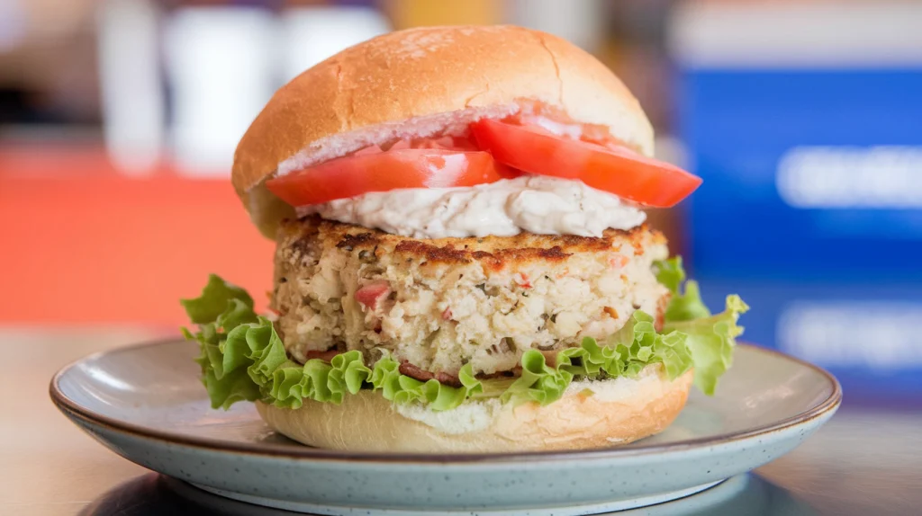 Hamburguesa Keto de Cangrejo