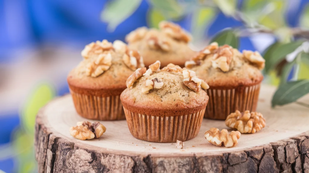 Muffins Keto de Plátano y Nuez
