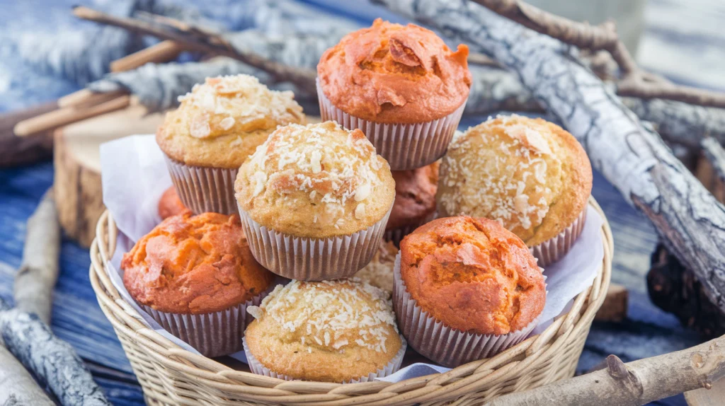 Muffins Keto de Zanahoria y Coco