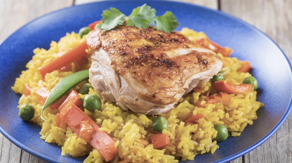 Pollo Keto al Azafrán