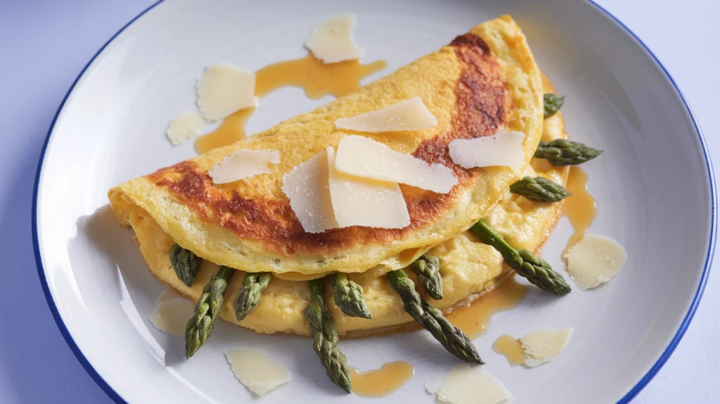 Tortilla Keto con Espárragos