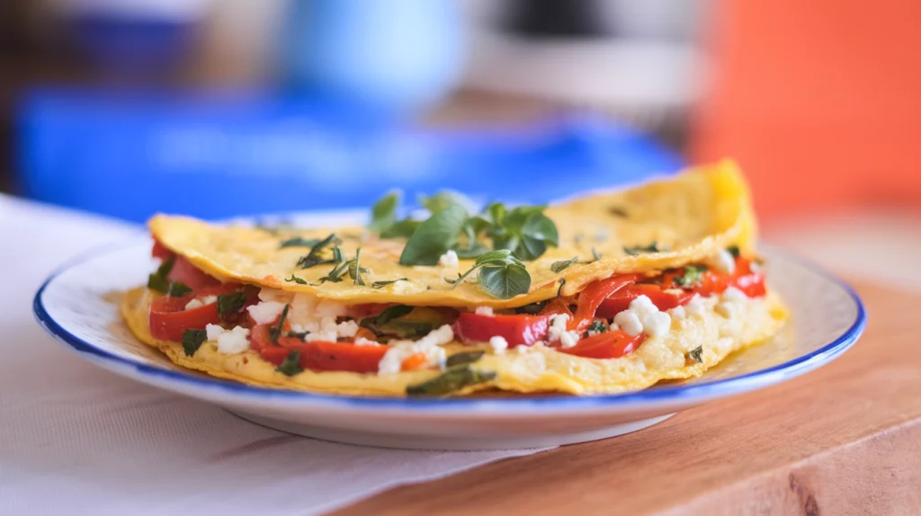 Tortilla Keto con Pimientos